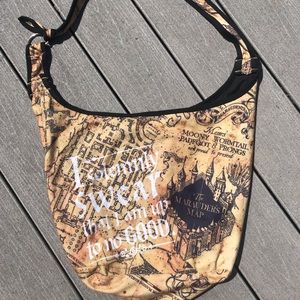Harry Potter Marauder's Map fabric purse bag tote